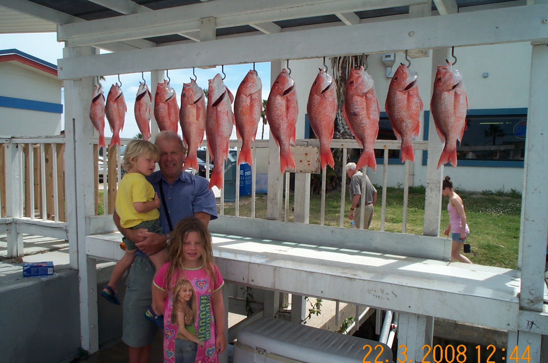Fishing red snappers in Texas - with junior's help of course!